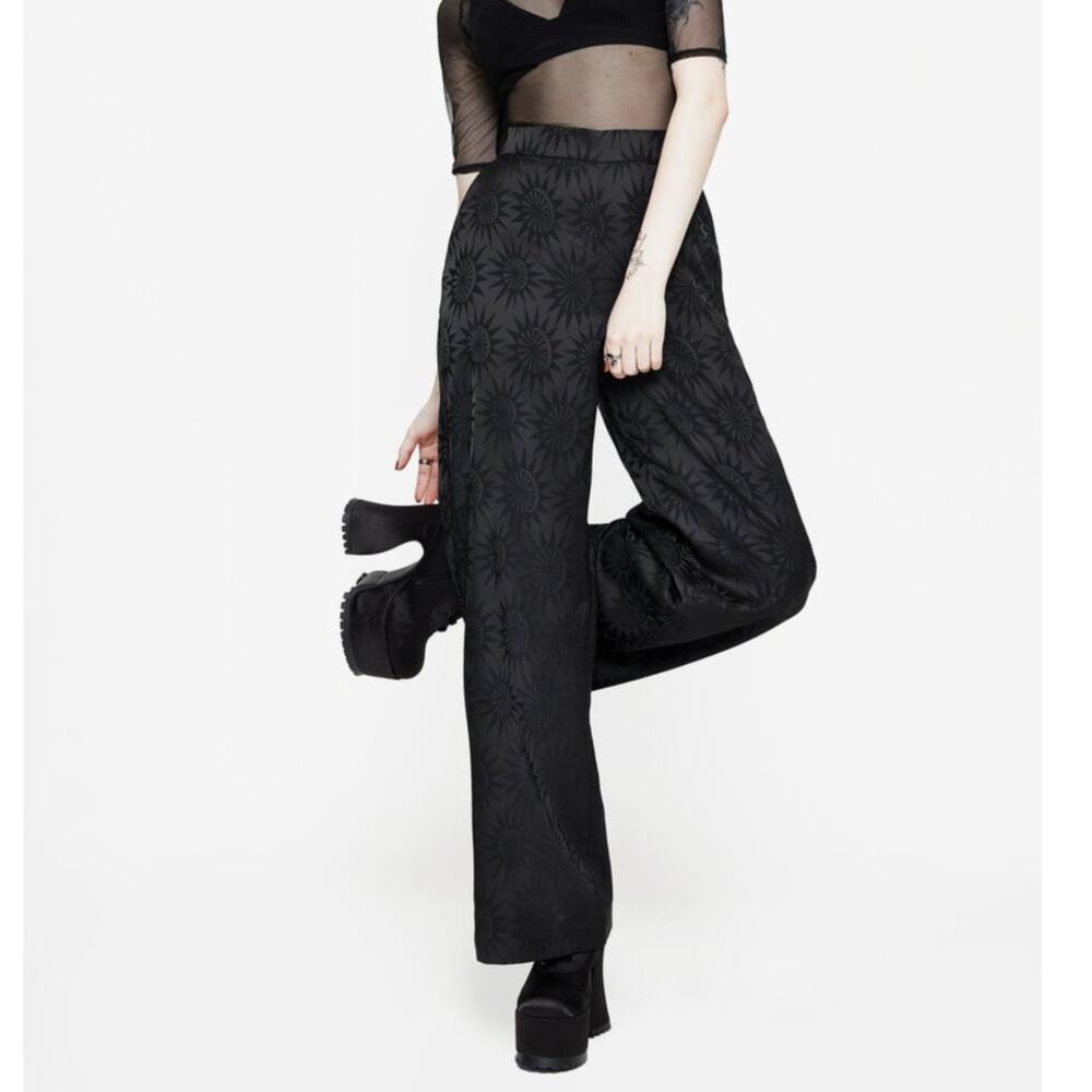 Disturbia Semine Celestial Print Wide Leg Pant